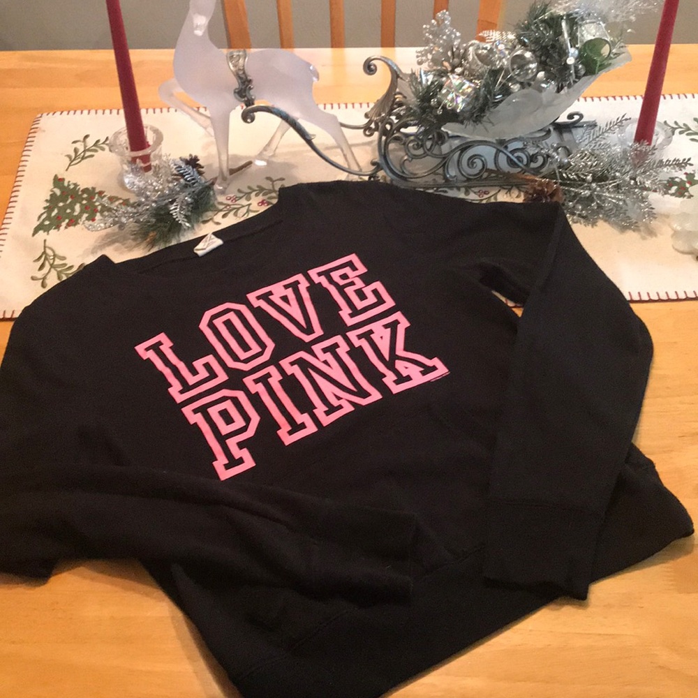 Pink Victoria’s Secret woman’s sweatshirt